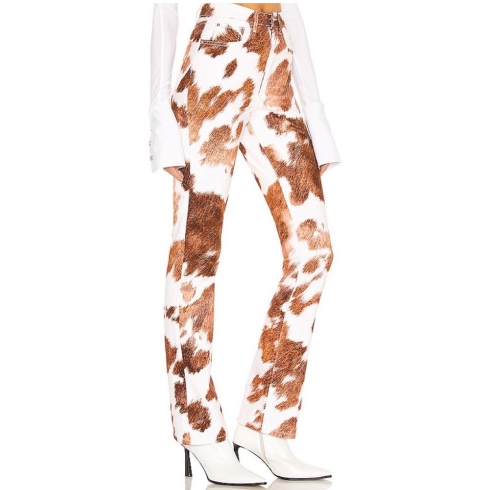 WeWoreWhat Stiletto slit cowhide pant NWT - Picture 2 of 3